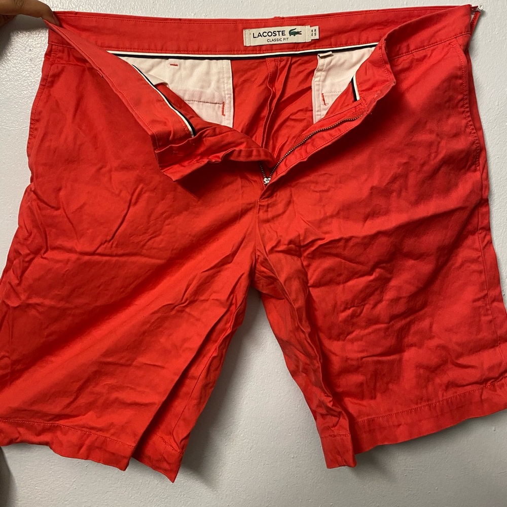Lacoste shorts size 36